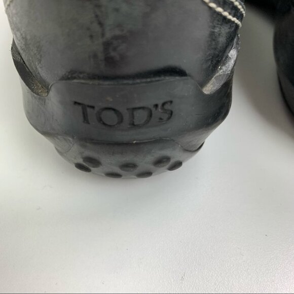 Tod's Loafer Black Leather Driving Shoes - Picture 5 of 12
